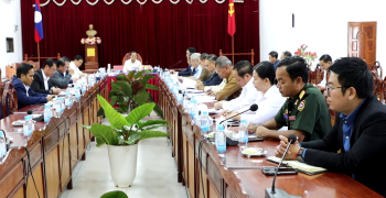 ຮອງປະທານປະເທດ ພົບປະໂອ້ລົມຄະນະບໍລິຫານງານພັກແຂວງອຸດົມໄຊ